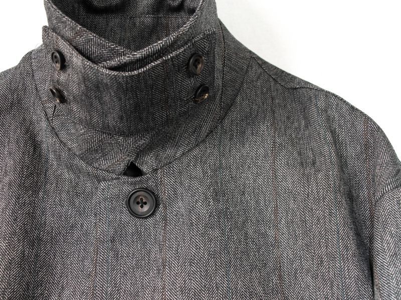 stein OVER SLEEVE INVESTIGATED COAT・HERRINGBONE - tity