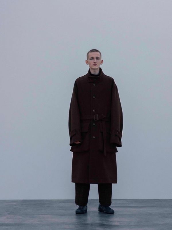 stein】OVER SLEEVE STAND COLLAR COAT-