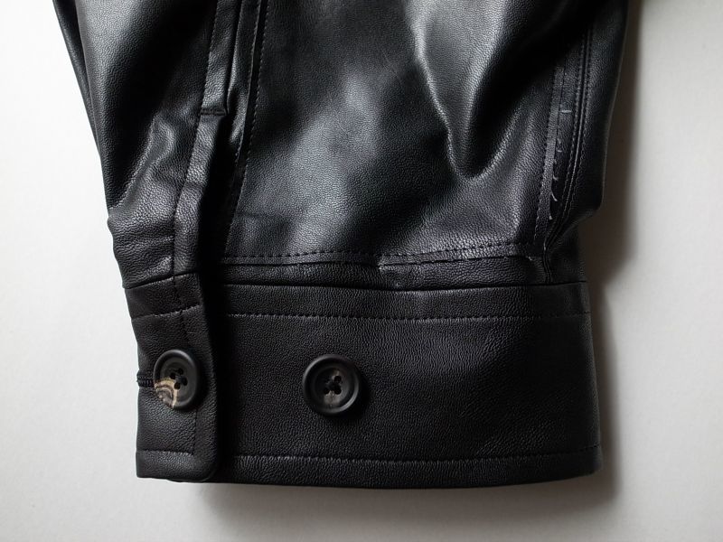 stein OVER SLEEVE FAKE LEATHER JACKET・LEATHER - tity