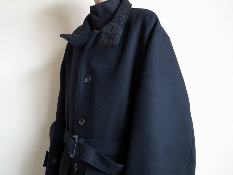 stein OVER SLEEVE STAND COLLAR COAT・BLACK - tity