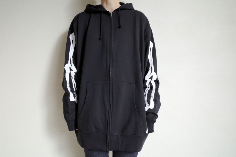 black means ×Kazumichi Maruoka ZIP UP HOODIE・XXL - tity