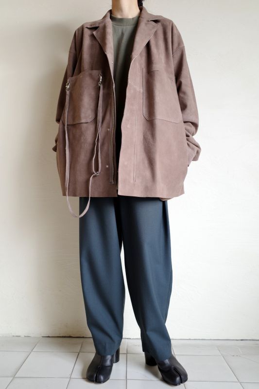 本田翼』着用 yoke suede cut off shirt jacket | www.nov-ita.fr