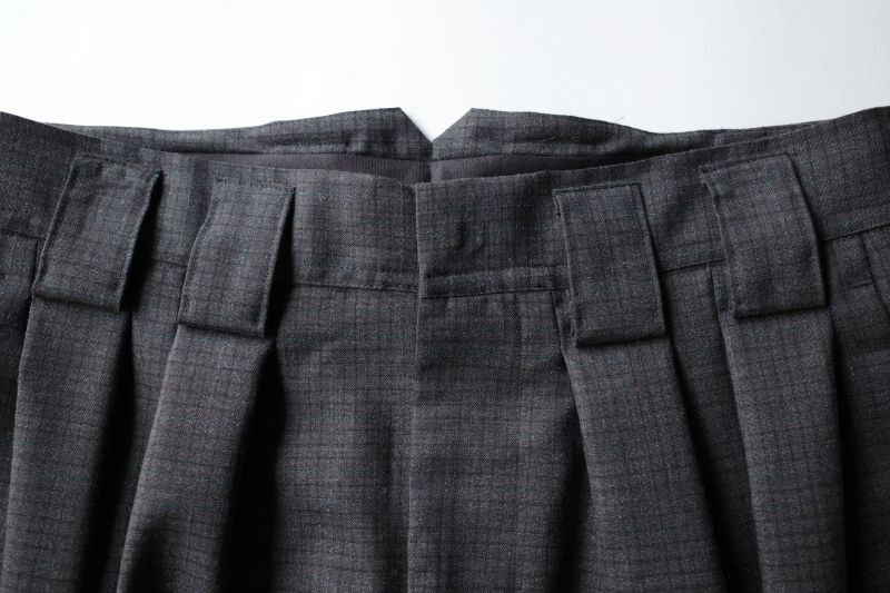 stein DOUBLE WIDE TROUSERS・BLUE CHECK - tity