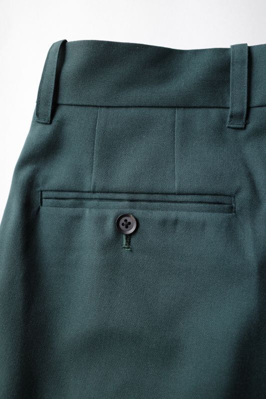 stein WIDE STRAIGHT TROUSERS・GREEN - tity
