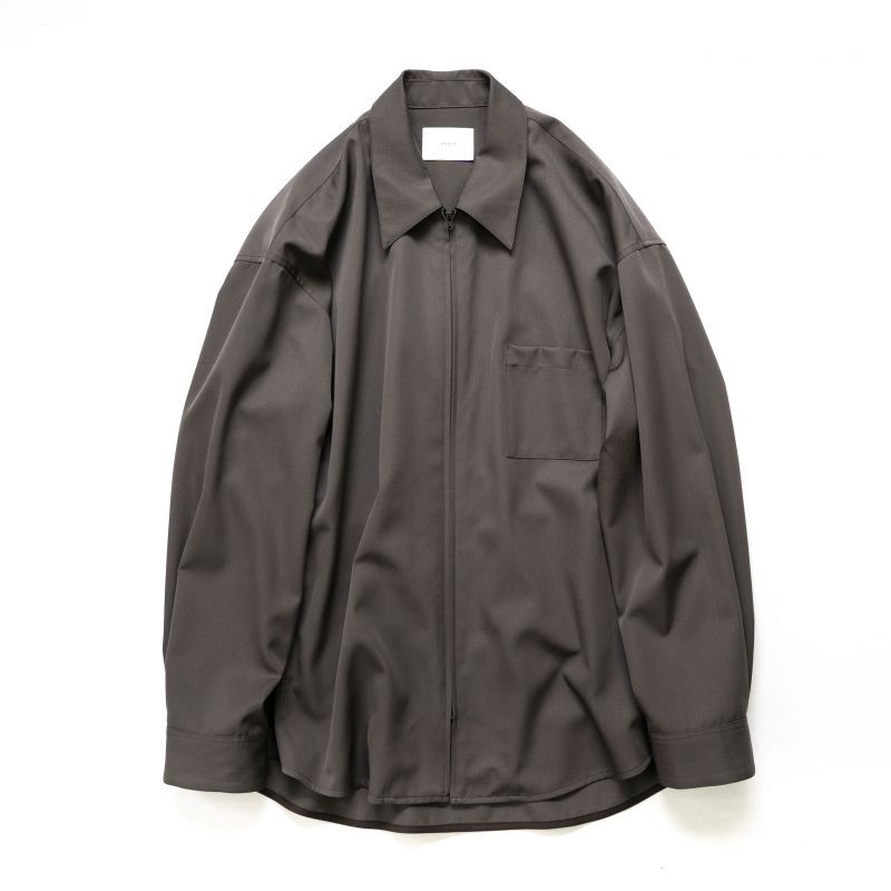 クリーニング済定価4.3万 stein Oversized Zip シャツジャケット Mタグ付