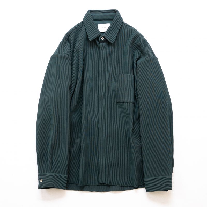 stein OVERSIZED GRADATION PLEATS SHIRT・GREEN - tity