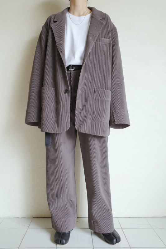 stein GRADATION PLEATS TWO TUCK TROUSERS - スラックス