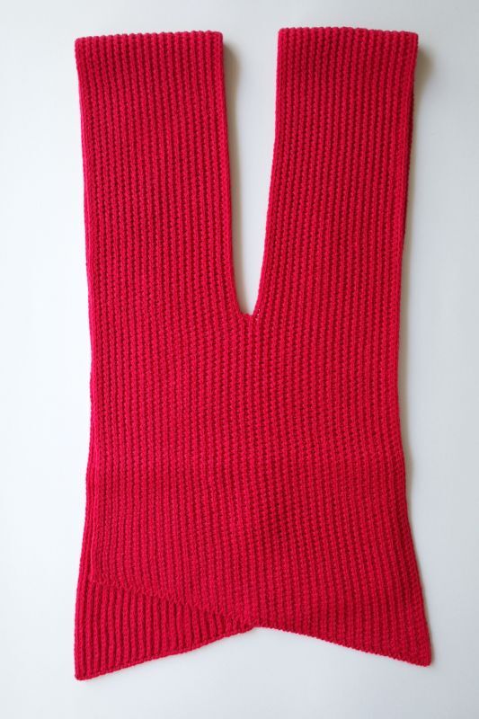 sulvam サルバム ”slach knit scarf”スリット入りニットスカーフ 