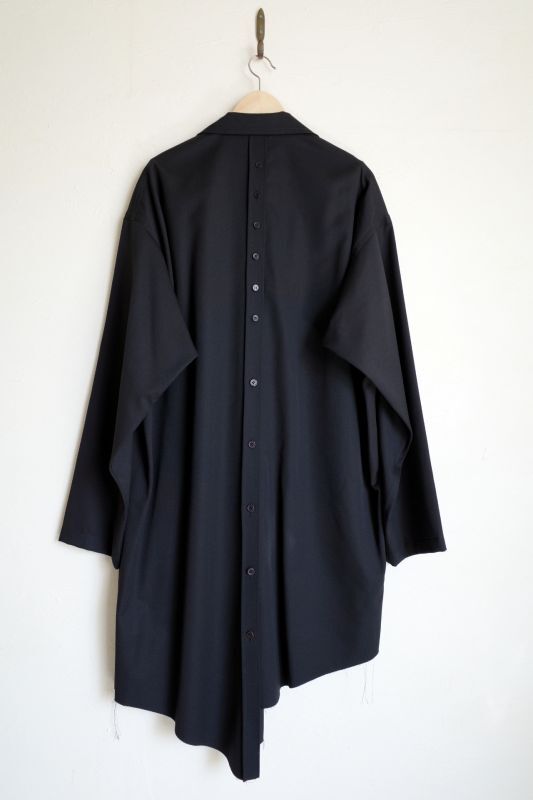 7,200円sulvam サルバム ”classic shirt”ギャバジンロングシャツ