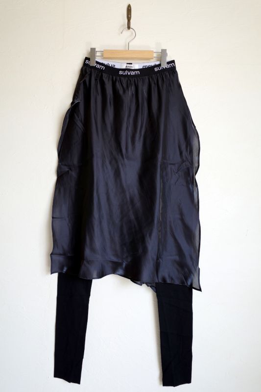 sulvam サルバム ”mens skirt leggings”スカート付レギンスパンツ