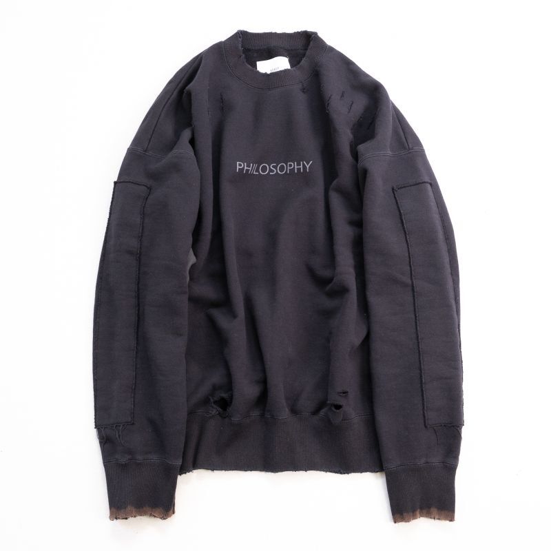 stein OVERSIZED REBUILD SWEAT LS・DARK NAVY - tity