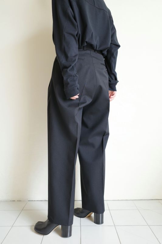 stein BELTED WIDE STRAIGHT TROUSERS - tity
