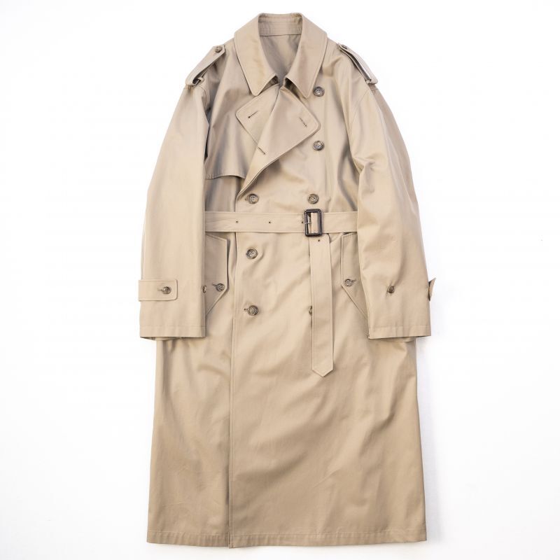 stein]Oversized Overlapped Trench Coat-