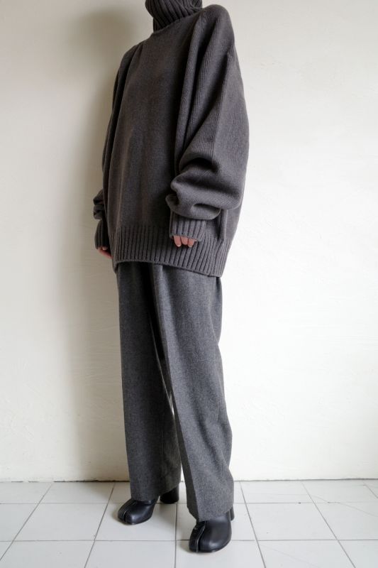 stein EX FINE LAMBS LOOSE HIGH NECK KNIT LS・SHADOW - tity