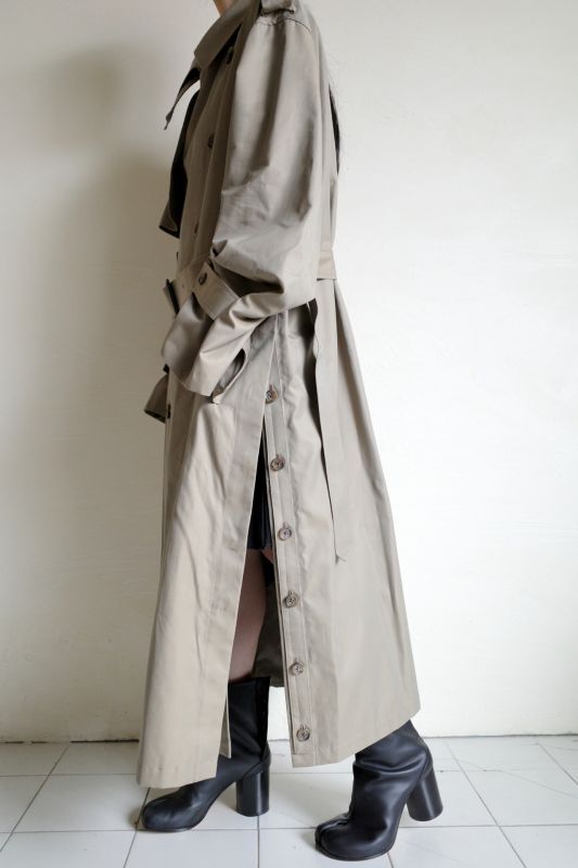 stein OVERSIZED OVERLAPED TRENCH COAT・BEIGE - tity