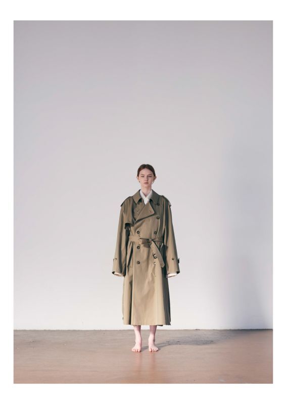 stein OVERSIZED OVERLAPED TRENCH COAT・BEIGE