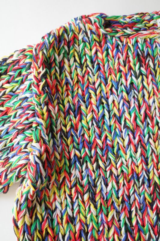 WATARU TOMINAGA hand knitted multicolored sweater - tity
