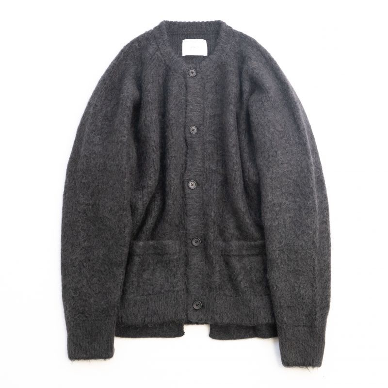 stein super kid mohair cardigan black