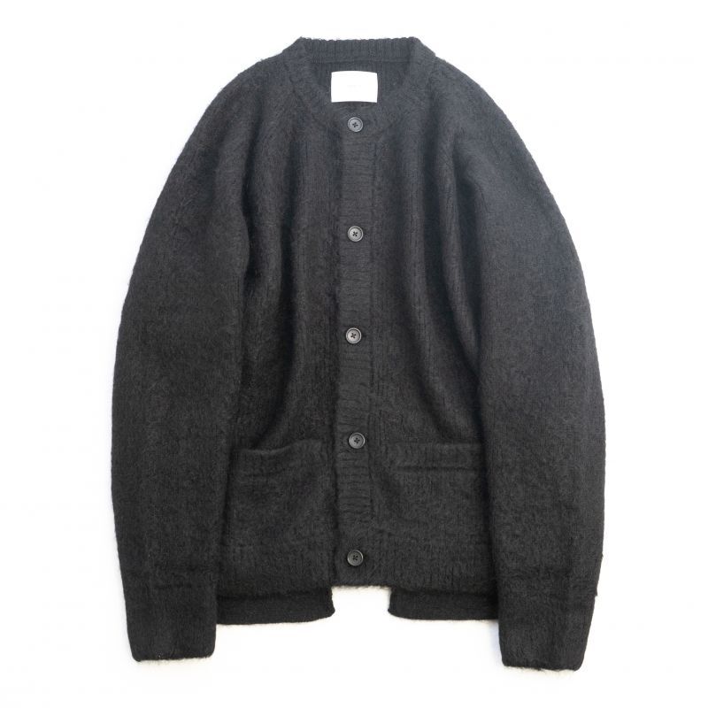 stein super kid mohair cardigan black