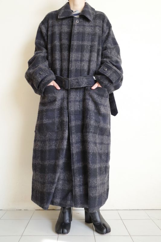stein OVERSIZED BLANKET COAT・SHADOW CHECK - tity