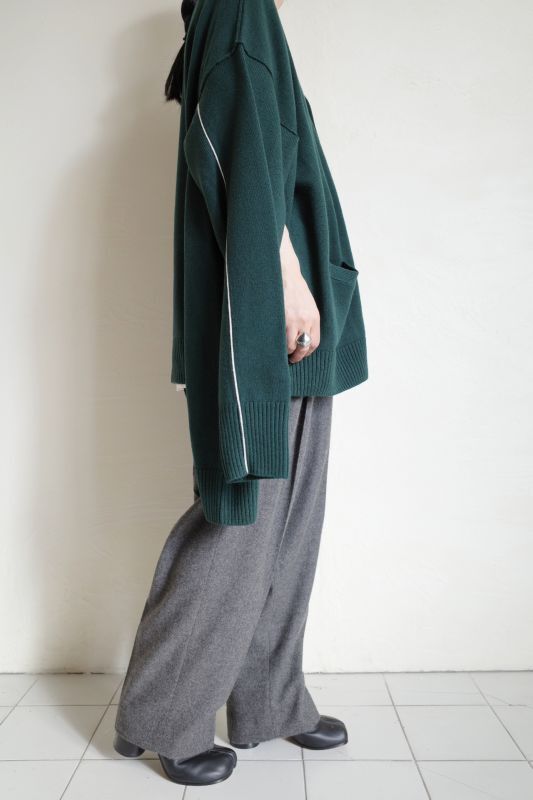 stein OVERSIZED FOUR SLEEVES KNIT CARDIGAN・GREEN - tity