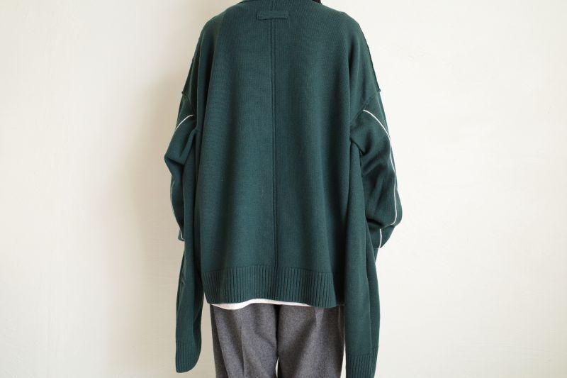 stein OVERSIZED FOUR SLEEVES KNIT CARDIGAN・GREEN - tity