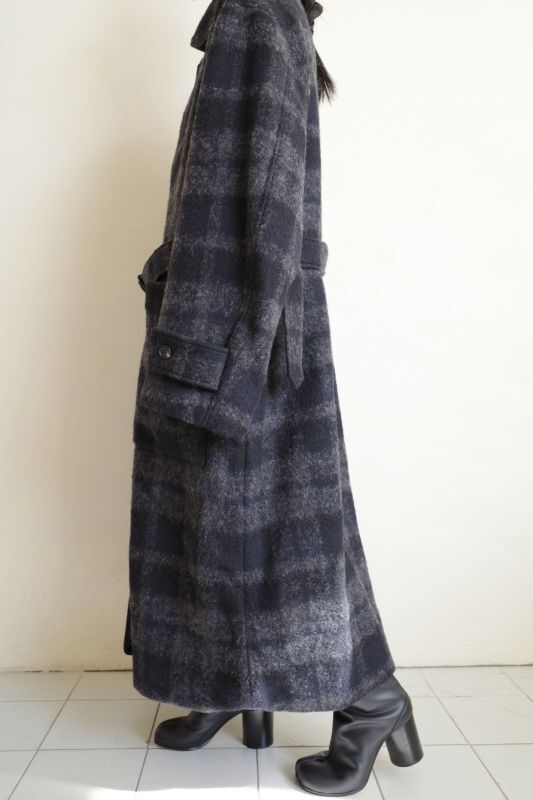 stein OVERSIZED BLANKET COAT・SHADOW CHECK - tity