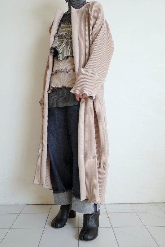 kotoha yokozawa 40%OFF コトハヨコザワ pleats coat・beige - tity