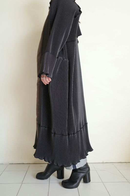 kotoha yokozawa 40%OFF コトハヨコザワ pleats coat・black - tity