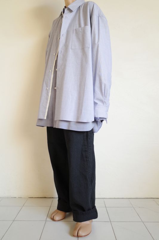 10,575円【stein】22ss Oversized Layered Shirt