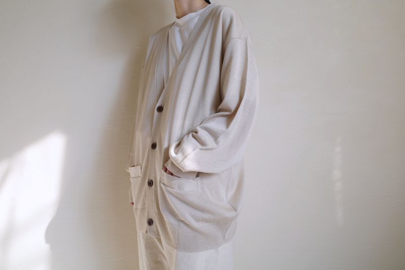 INTERIM インテリム SILK100% CARDIGAN - tity