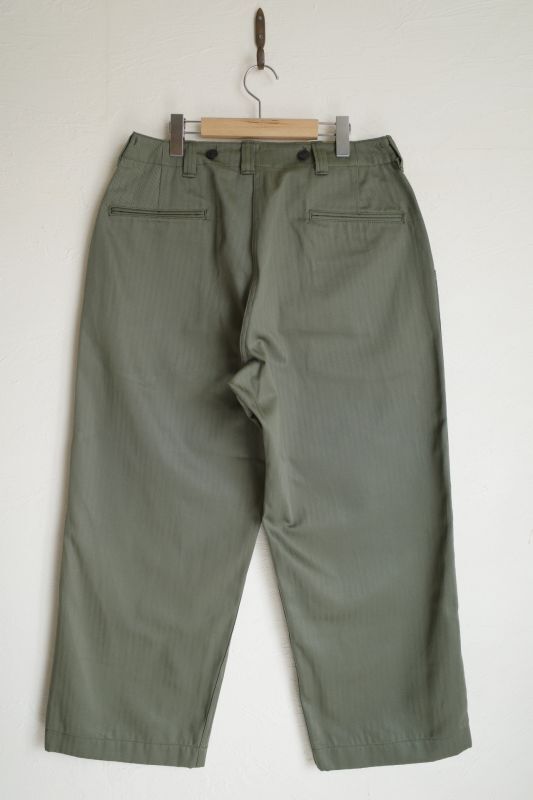 INTERIM インテリム SUPIMA HERRINGBONE M-43 FIELD TROUSERS - tity