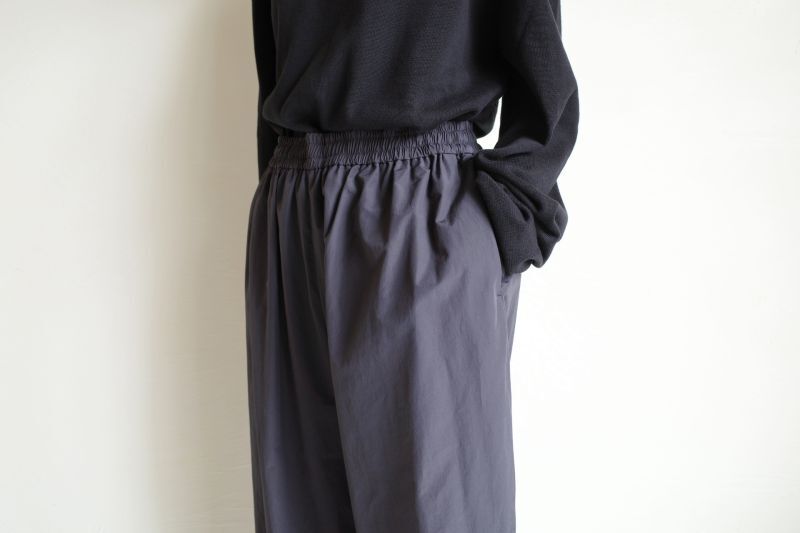 stein WIDE EASY WINDBREAKER TROUSERS・BLACK - tity