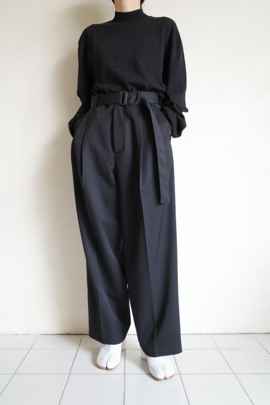 stein Belted Wide Straight Trousers | nate-hospital.com