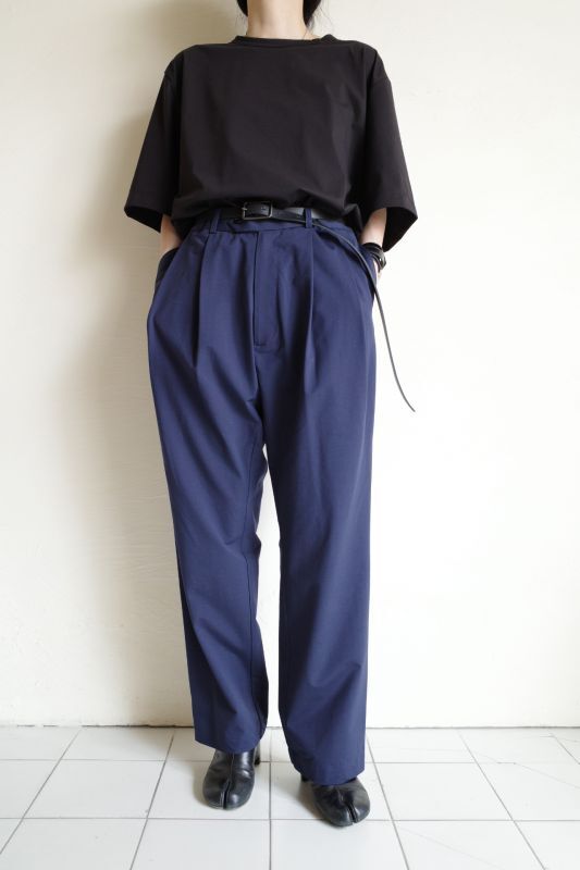 KANEMASA Typewriter Knit Techno Slacks