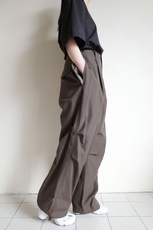 stein MILITARY WIDE OVER TROUSERS カーキ-