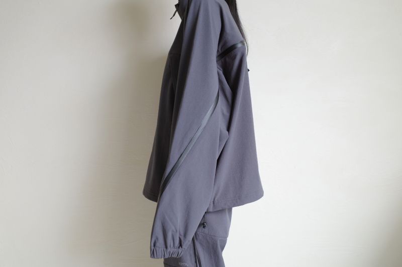 ROTOL HALF ZIP TOP・CHARCOAL - tity