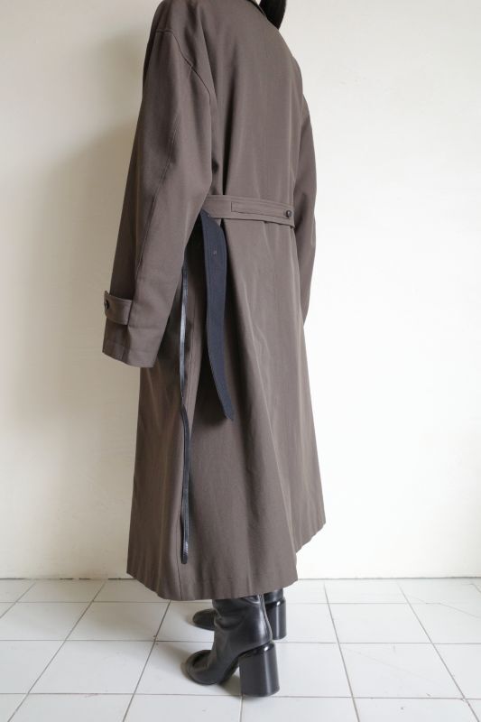 stein DOUBLE LAPELED DOUBLE BREASTED COAT tity