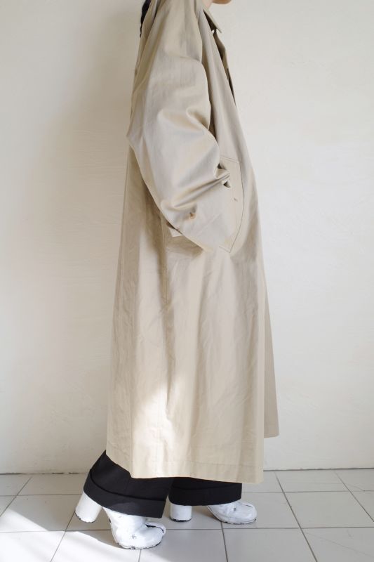 INTERIM インテリム HYPER BIG GIZA GABERDINE SINGLE RAGLAN COAT - tity