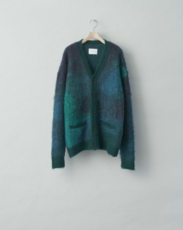 stein GRADATION MOHAIR CARDIGAN・BLUE GREEN - tity