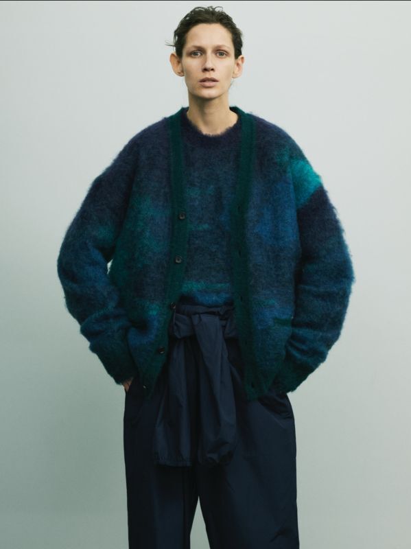 stein GRADATION MOHAIR CARDIGAN・BLUE GREEN - tity