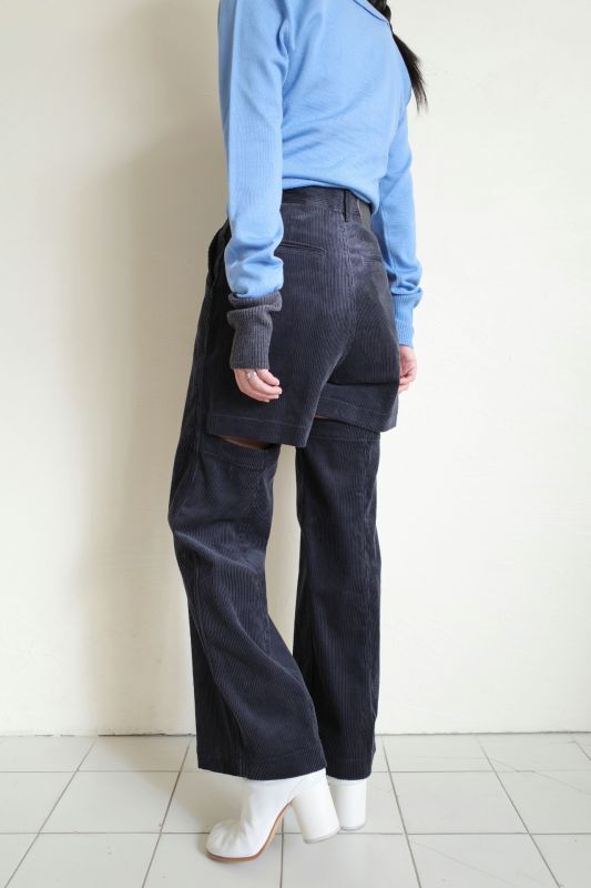 BELPER CORDUROY PANTS(グリーン) - カジュアルパンツ