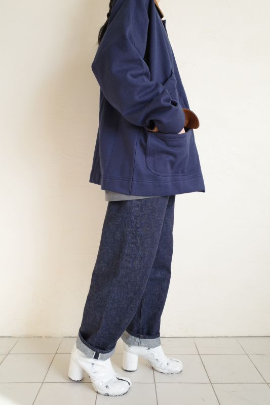 RELAX FIT リラックスフィット ”GILDAN blanket Hunting coverall”・ネイビー×ブラウンコーデュロイ