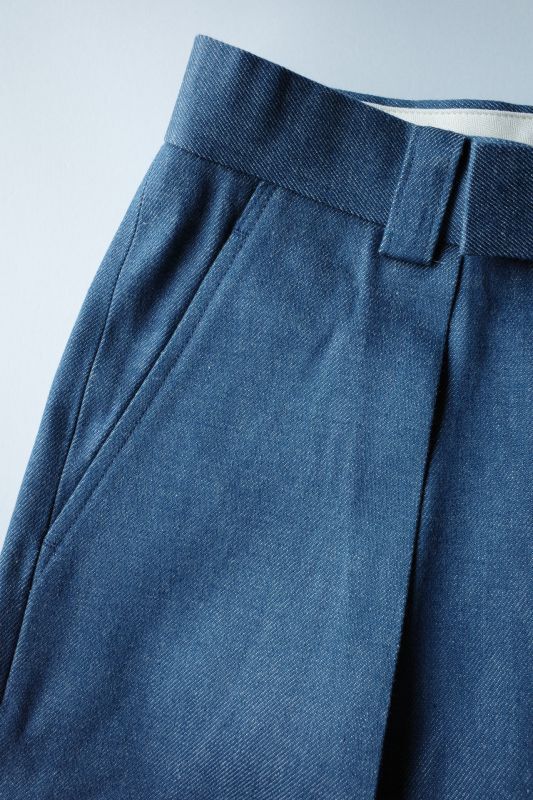 INTERIM インテリム 40%OFF 10oz BLUE SHUTTLE DENIM 1-TUCK BAGGY