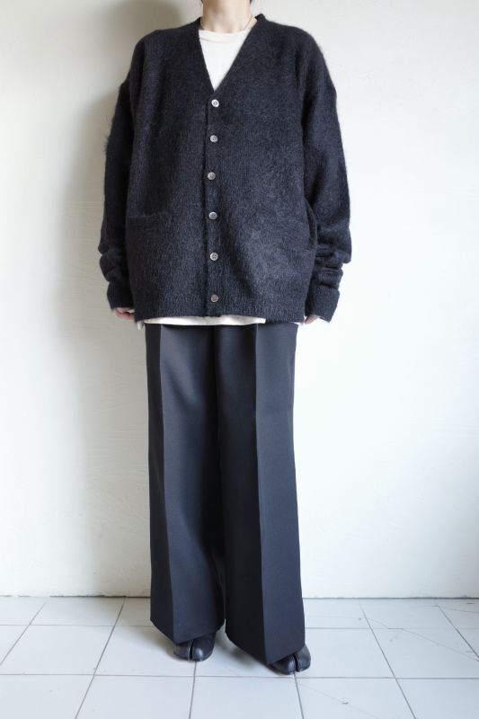 INTERIM インテリム 50'S KID MOHAIR CARDIGAN・BLACK - tity