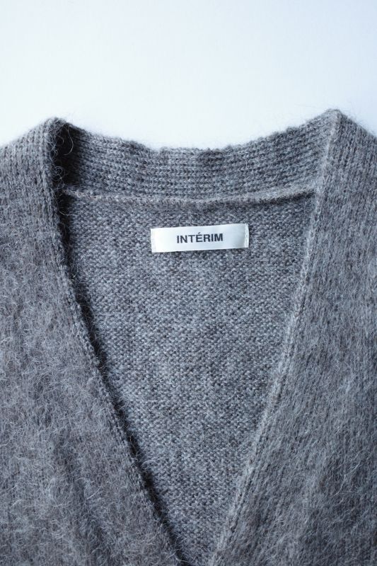 INTERIM インテリム 50'S KID MOHAIR CARDIGAN・H.GRAY - tity