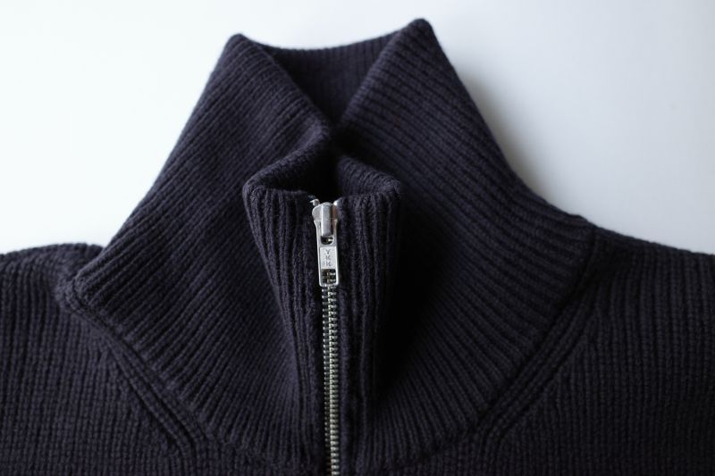 stein OVERSIZED DRIVERS KNIT ZIP VEST・DARK NAVY - tity