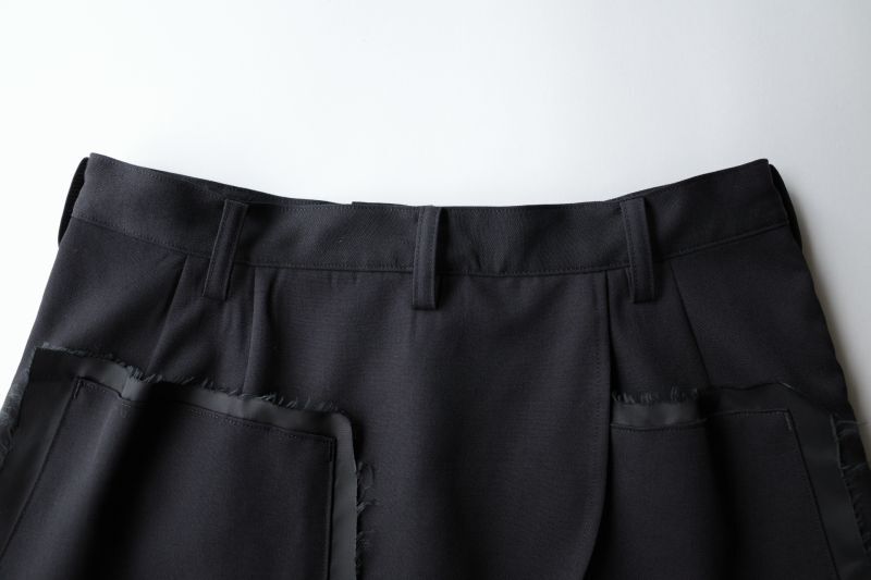 sulvam サルバム ”skirt pants”レイヤードスカートパンツ - tity