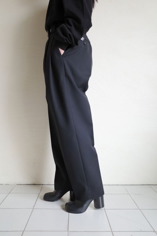 stein DOUBLE WIDE TROUSERS・BLACK - tity