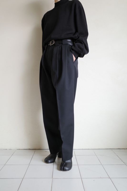 stein DOUBLE WIDE TROUSERS・BLACK - tity